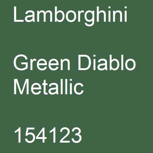 Lamborghini, Green Diablo Metallic, 154123.